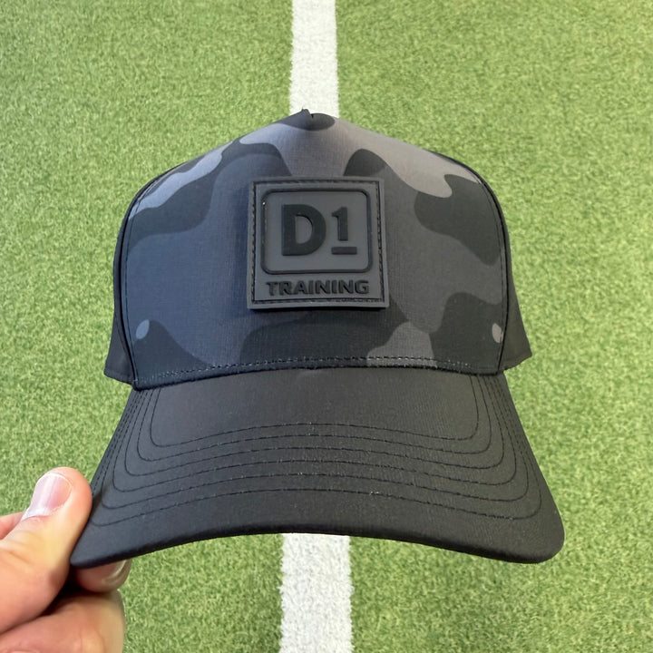 Black Camo A Frame Hat