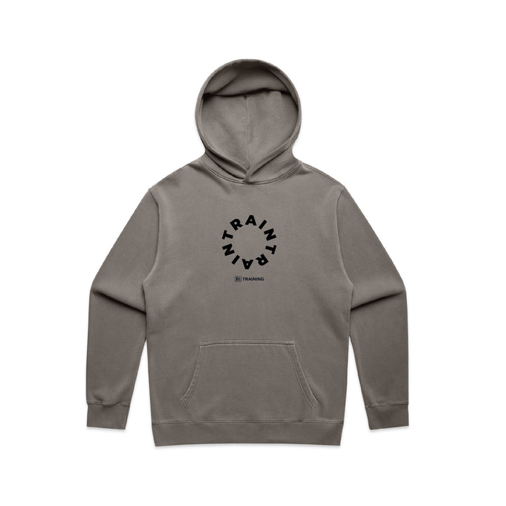 D1 Train Circle Hoodie - Faded Grey