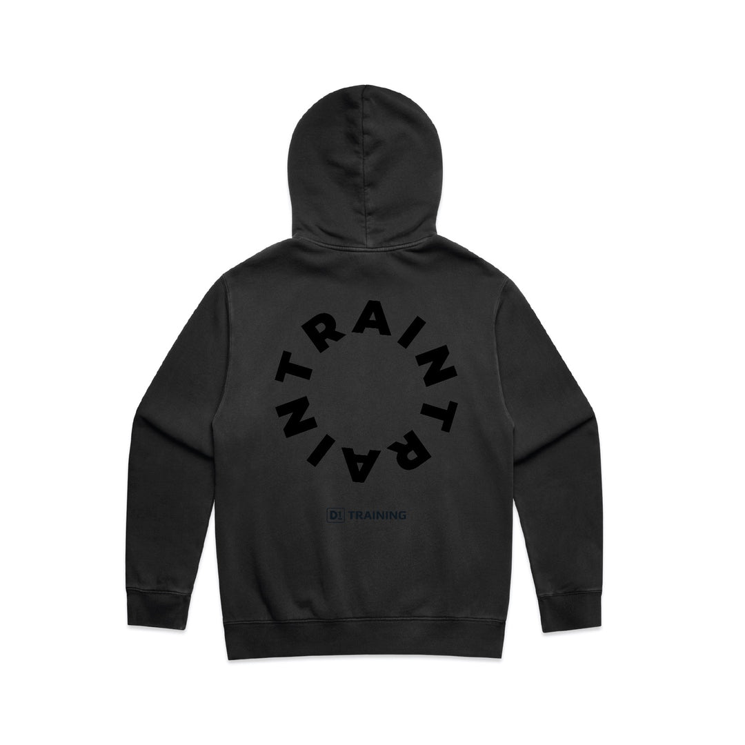 D1 Train Circle Hoodie - Faded Black