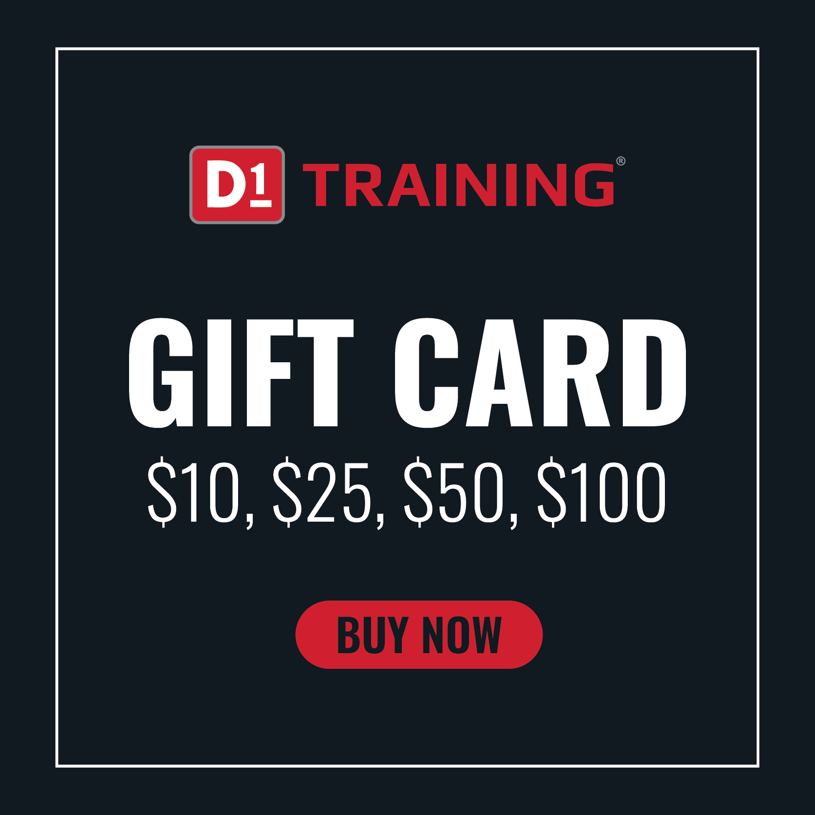 D1 Gear Gift Card – D1TrainingGear